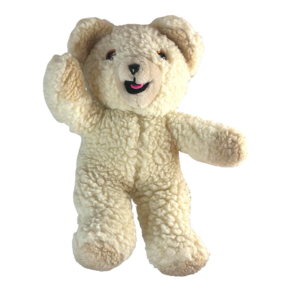 Vintage 1986 "Snuggle Teddy Bear" 10" Stuffed Animal Plush Russ Fabric Softener